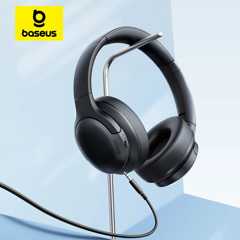 Baseus BH1 Lite Wireless Headphones Bluetooth 6.0 ENC Clear Call Headsets Super Bass Hit Earphones 80H Playtime Over Ear Headset Ürün ana görseli