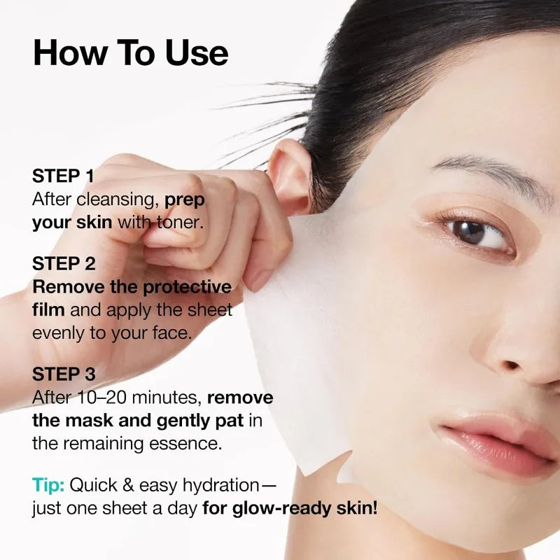 Korean Skincare PDRN Hyaluronic Acid Capsule 100 Serum Mask,Daily Moisturizing Salmon PDRN Serum Mask for Everyday Glow (10EA)