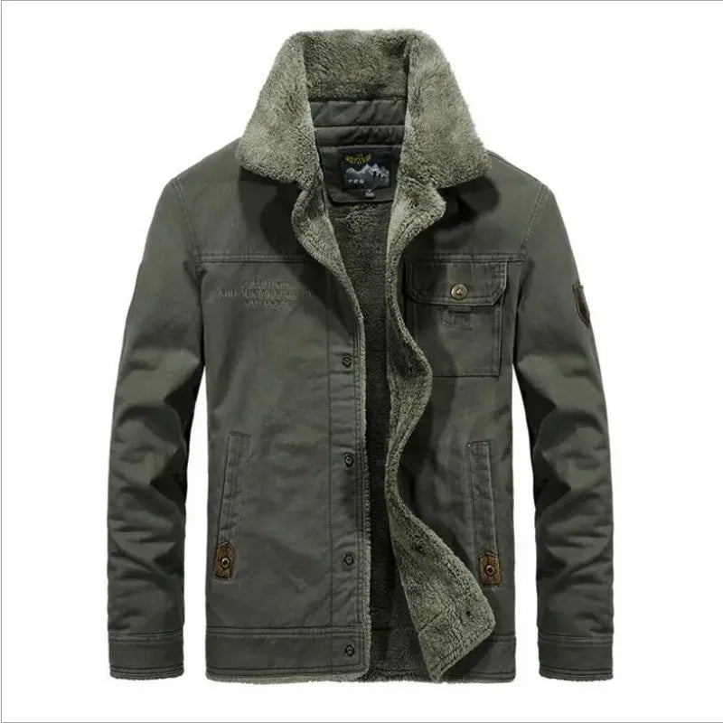 Mens Winter Fleece Jackets Coats Large Size Loose Down Jackets Cotton Warm Parkas High Quality Men Thicker Warm Jackets 6XL Ürün ana görseli