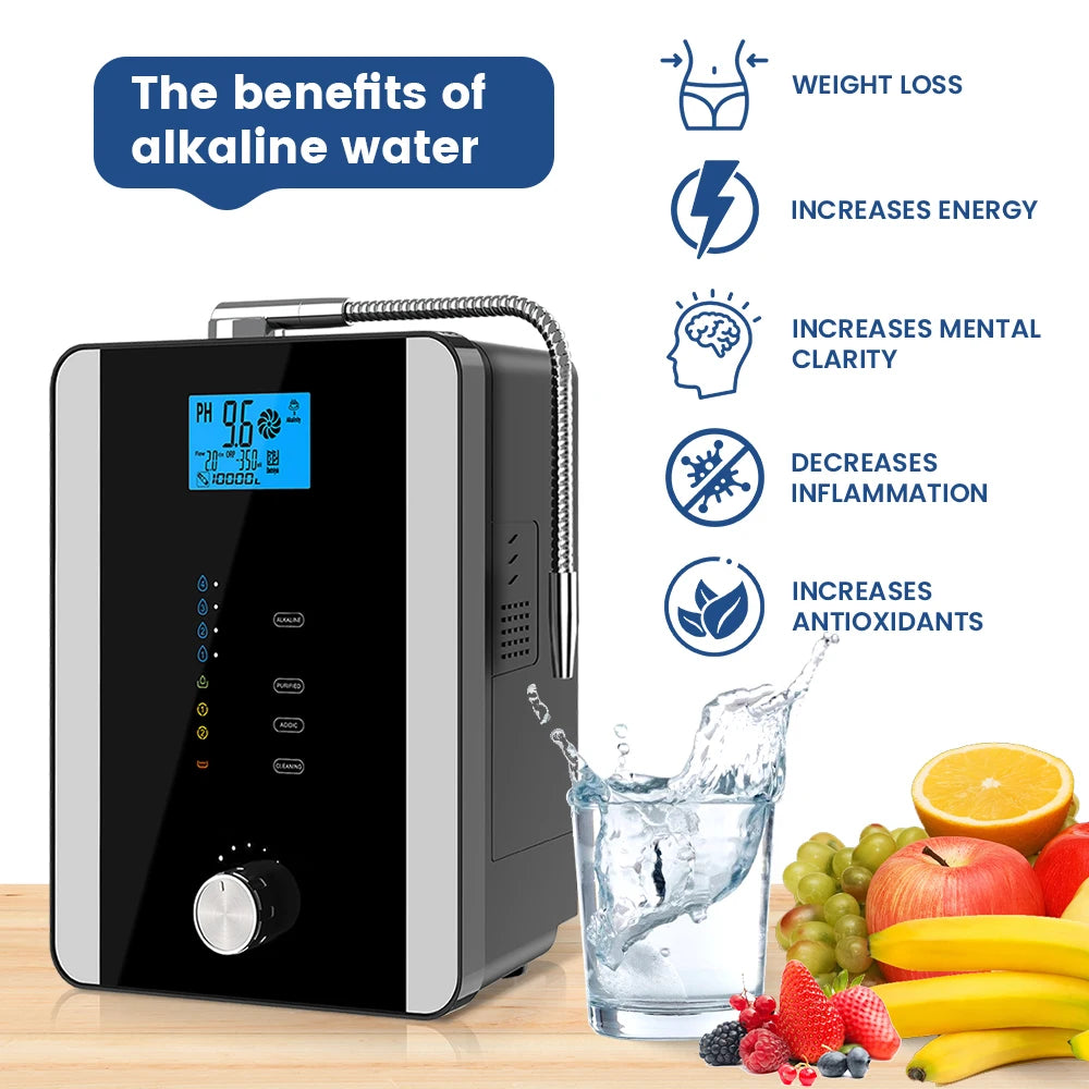 CAWOLO Alkaline Water Ionizer Machine PH Water Device Alkaline Water Dispenser 11 Plates Platinum Coating Alkaline Water Ioniser Ürün ana görseli