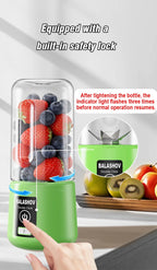Portable Juicer Blender 450ml Juice Maker USB Rechargeable Lemon Orange Fruit Juicing Cup Electric Juice Machine Travel Juicers