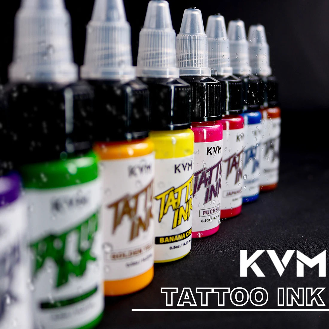 KVM 0.5oz 28 Colors Professional Tattoo Ink for Body Art Natural Plant Micro Pigment Permanent Tattoo Ink for Body Art Paint Ürün ana görseli