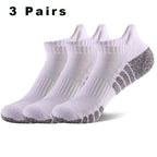 3 Pairs Professional Running Sports Fitness Ankle Socks Men's Towel Socks Outdoor Sports Short Socks Men And Women Socks GIFRS