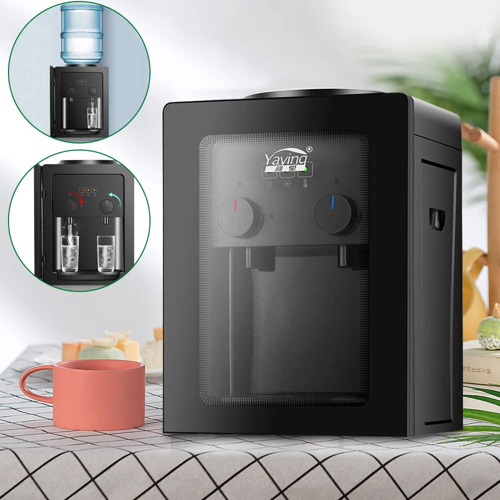 Hot Cold Electric Water Dispenser, 3kg Compact Desktop Water Cooler, Stainless Steel Inner Tank for Home Office Ürün ana görseli