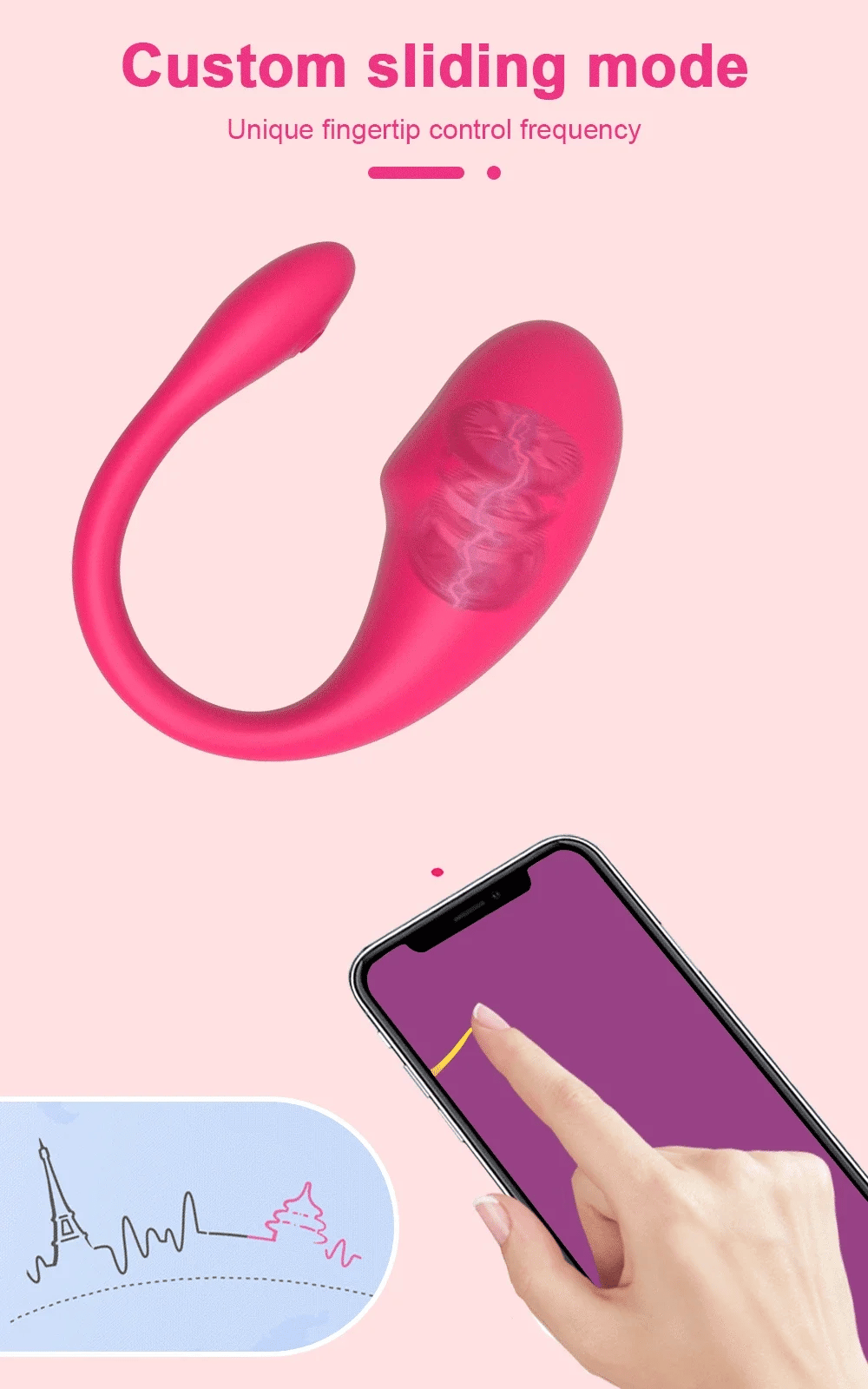 Wireless Bluetooth G Spot Vibrator for Women APP Remote Control Wear Vibrating Egg G Spot Clitoral Stimulator Sex Toys for Adult