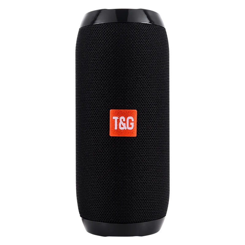 TG117 Portable Outdoor Wireless Bass Speaker With Charging Cable And Aux Cable - FM TF USB Plug-in Card Compatible