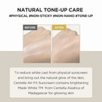 Korean Skincare Sunscreen Series,Centella Sun Serum Sunscreen,Hyalu Cica Water Fit Air Suncream ToneUp Brightening Sunblock 50ml