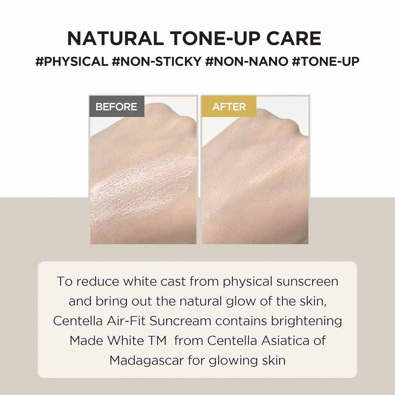 Korean Skincare Sunscreen Series,Centella Sun Serum Sunscreen,Hyalu Cica Water Fit Air Suncream ToneUp Brightening Sunblock 50ml