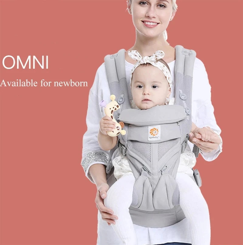 Egobaby Omni Baby Carrier Cotton Breathable Ergonomic Backpacks Holder Shoulder Waist Belt Sling Suspenders 360 Ürün ana görseli
