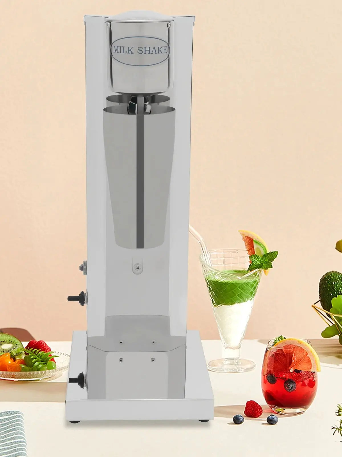 180W 650ML Commercial Milk Shake Machine Stainless Steel Milkshaker Machine 18000rpm Milk Cream Mixer