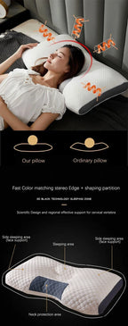 New Neck Pillow Help Sleep And Protect The Neck Cervical Orthopedic Soybean Fiber Massage Household SPA Pillow For Sleeping