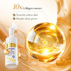 SADOER Collagen Facial Cleanser Mousse Deep Cleansing Skincare Moisturizing Firming Face Wash Foam Cleanser Skin Care Products