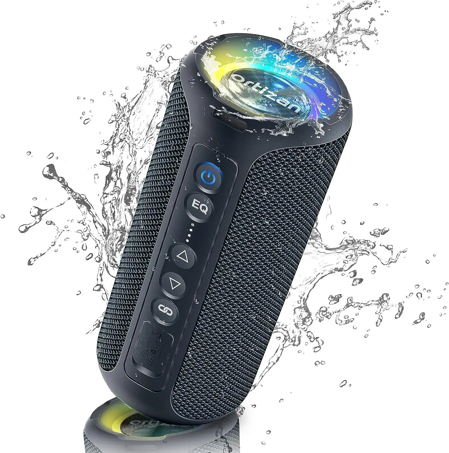 Ortizan X8 Pro Bluetooth Speaker Portable with 40W Stereo Sound,Rich Bass,IPX7 Waterproof, 30H Playtime, Mixed Color Lights,3 EQ Ürün ana görseli
