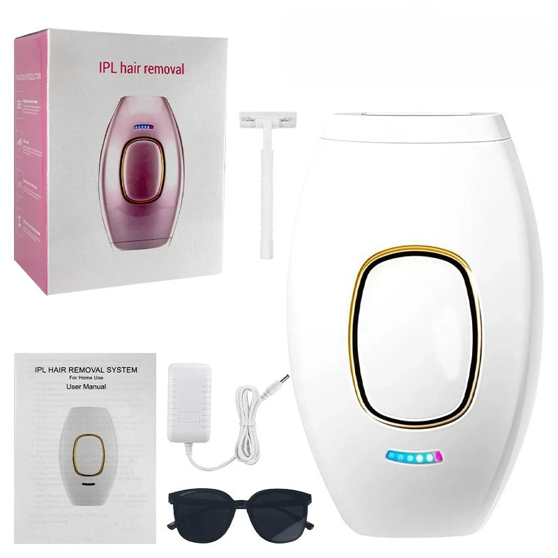 Laser Epilator IPL Hair Removal Laser Epilator For Women 500,000 Flash Depilator Pulses Permanent Painless Hair Removal