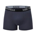 4/10 Piece Men's And Teenagers' Four Season Black Basic Versatile Elastic Waisted Underwear Boxer Shorts Plus Size Sport Shorts