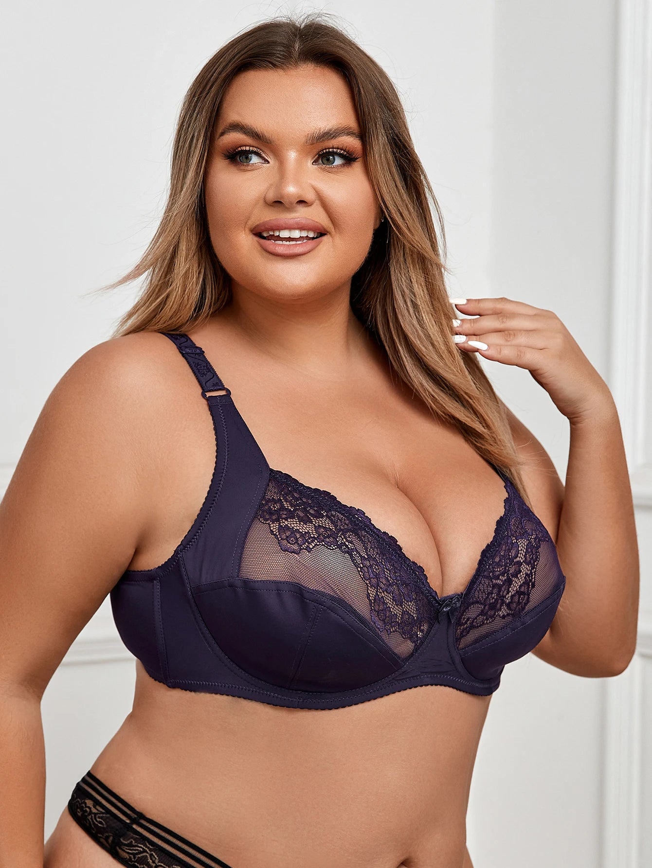 New Plus Size Bras for Women Underwear Super Thin Sexy Lace Brassiere