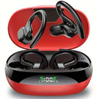 On-ear LED Display Headphones Noise Reduction Earphones Deep Bass Sports Gamer Wireless Bluetooth Headset Waterproof with HD Mic