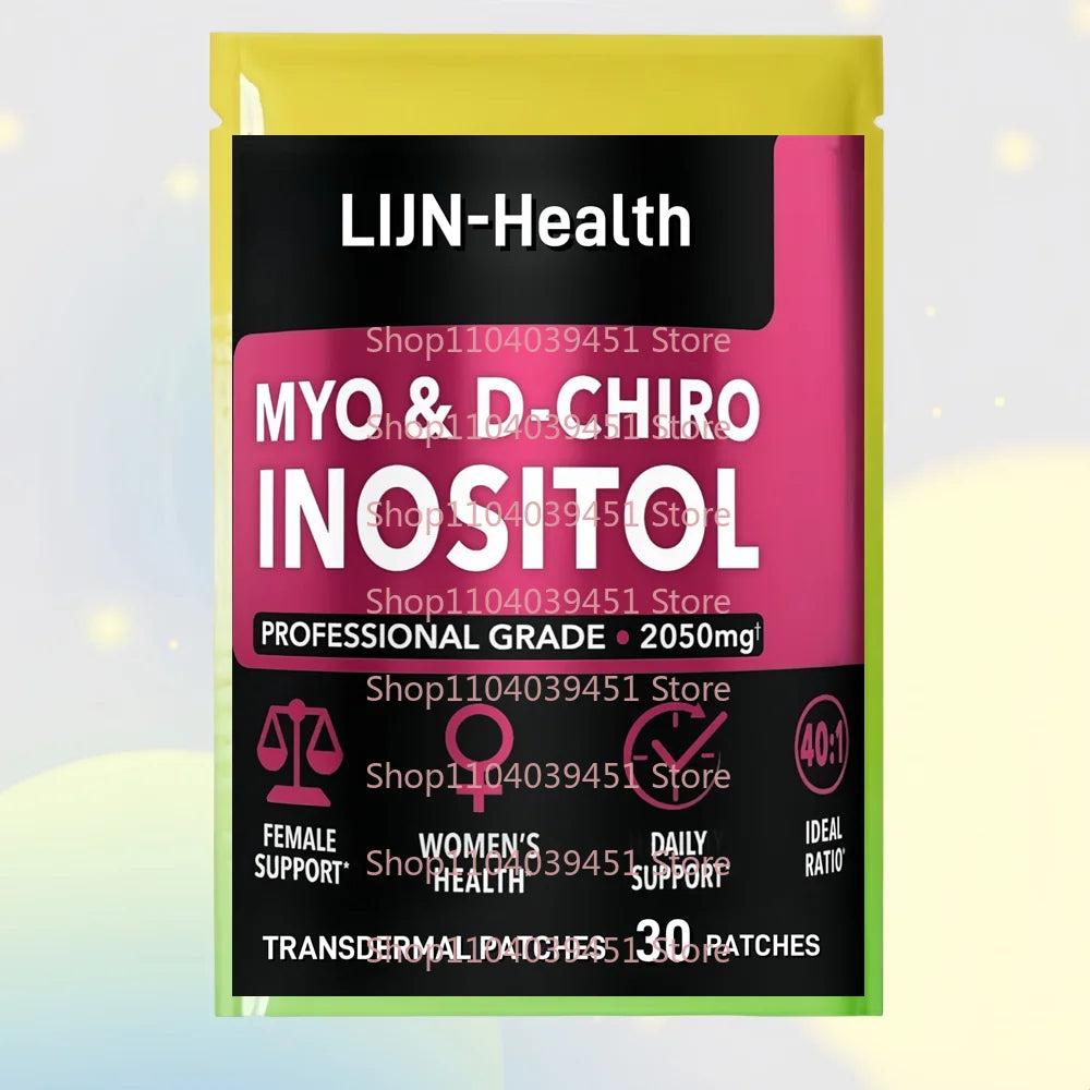 30 Patches Myo-Inositol & D-Chiro Inositol Transdermal Patches with Vitamin B8 for Women Support Hormone Balance Main image