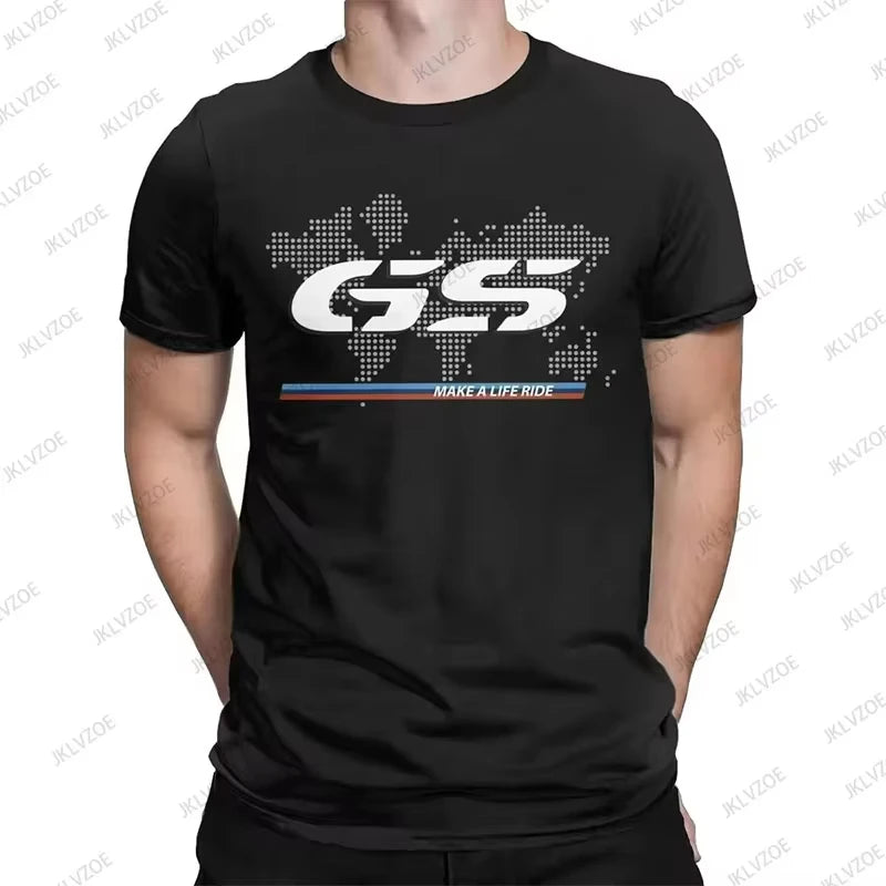 2025 Summer New Cotton For 1250 GS Exclusive for BMW Fans Motorrad R1250GS Motorcycle T Shirt Men Hip Hop Streetwear Unisex Tops Ürün ana görseli