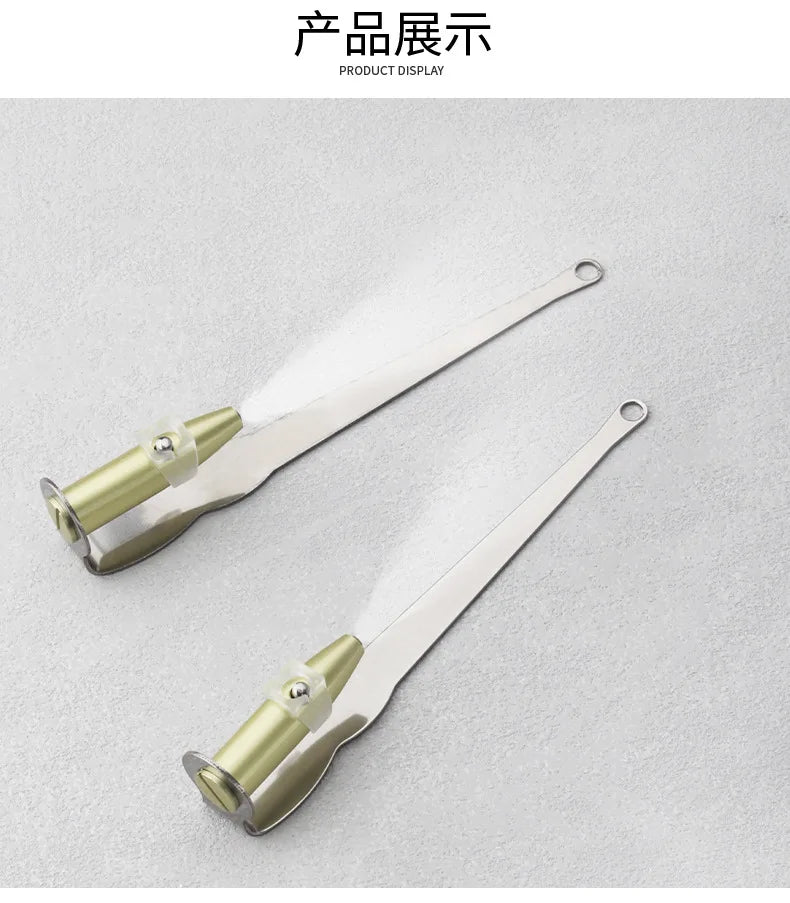 1PC Professional LED Light Tonsil Stone Remover Tool Stainless Steel Cleaner for Oral Care and Ear Wax Removal