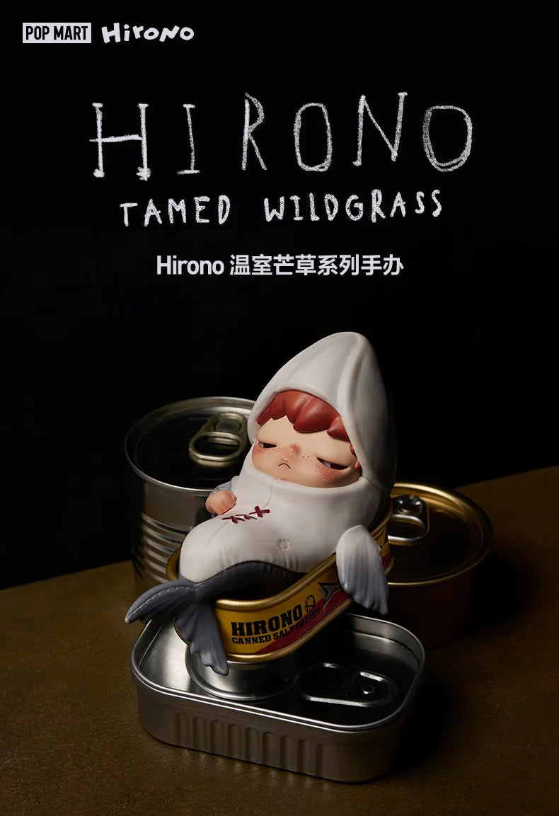 POP MART Hirono TAMED WILDGRASS Series Mystery Box Genuine Blind Box Guess Toys Bag Ornament Figurines Home Decor Desktop Dolls
