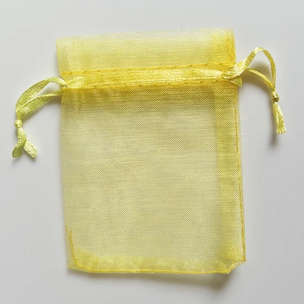 25/50/100pcs Organza Gift Bag Multicolor Drawstring Pouches For Candy Jewelry Bag Packing Wedding Gift Bags Organza Bag
