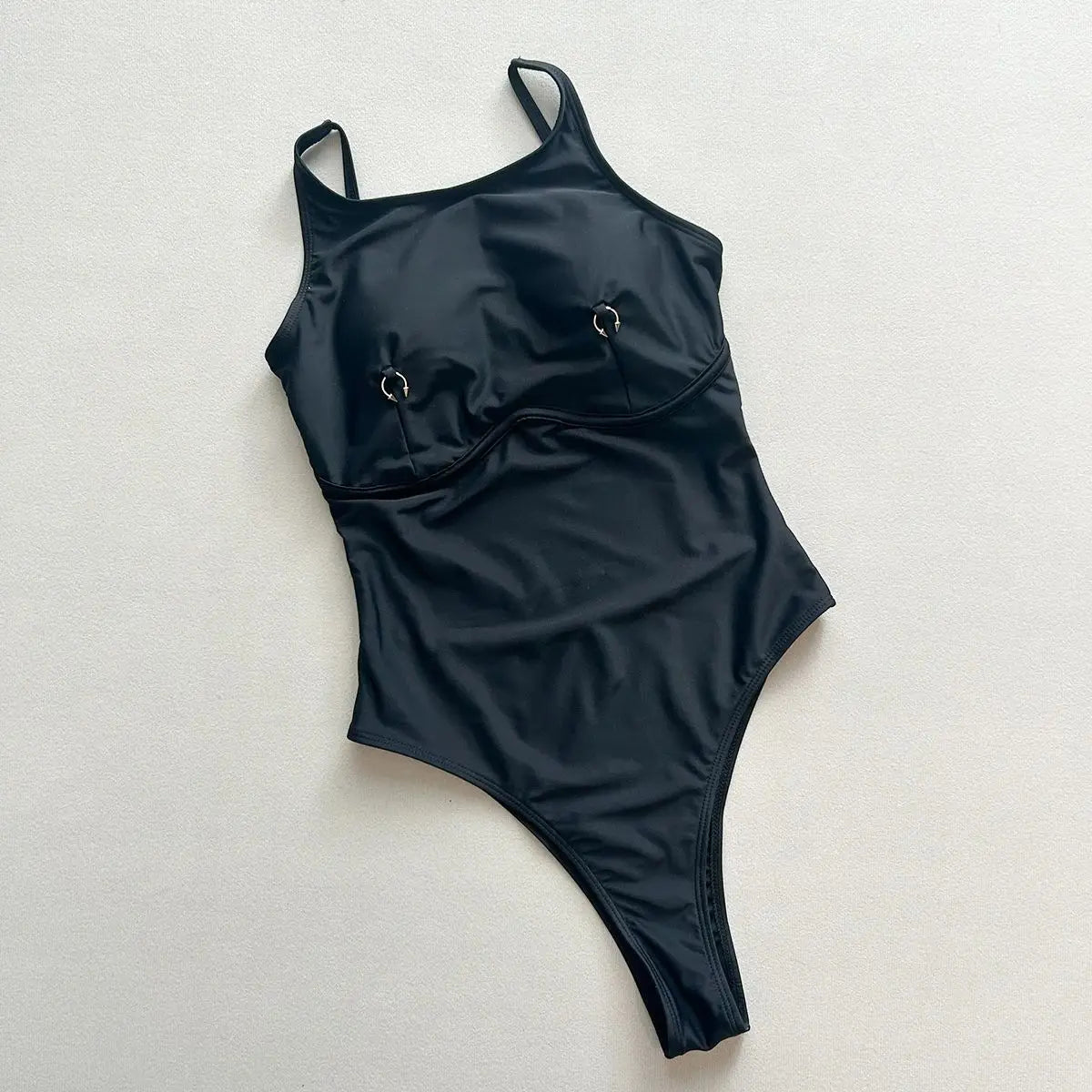 Thong 2025 Sexy Women One Piece Swimsuit Swimwear Female Solid High Waist Monokini Swimming Suit Bathing Suit Biquini Beachwear Ürün ana görseli