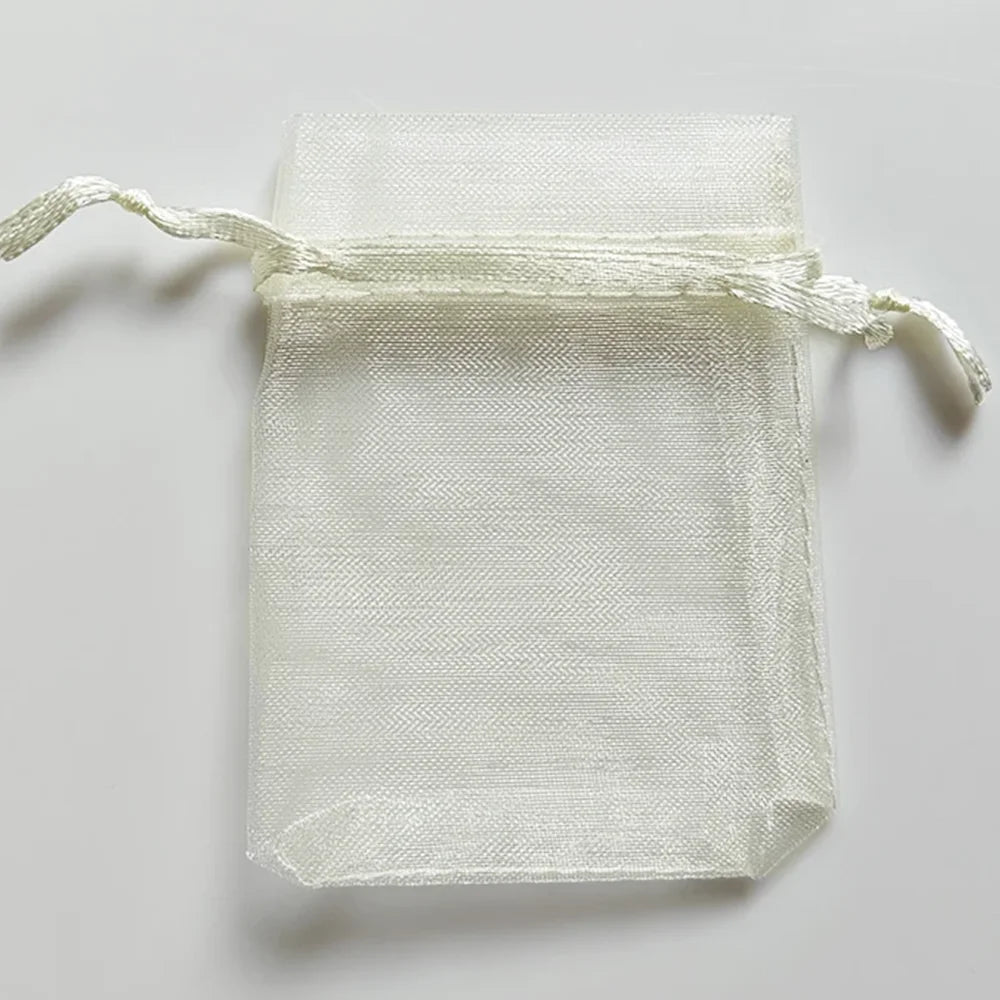 25/50/100pcs Organza Gift Bag Multicolor Drawstring Pouches For Candy Jewelry Bag Packing Wedding Gift Bags Organza Bag