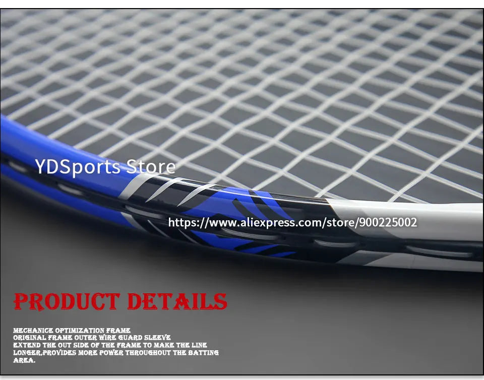Professional Ultralight Racquet Composite Carbon Aluminium Alloy Tennisracket 45-55LBS Training Tennis Rackets Unisex Trainer
