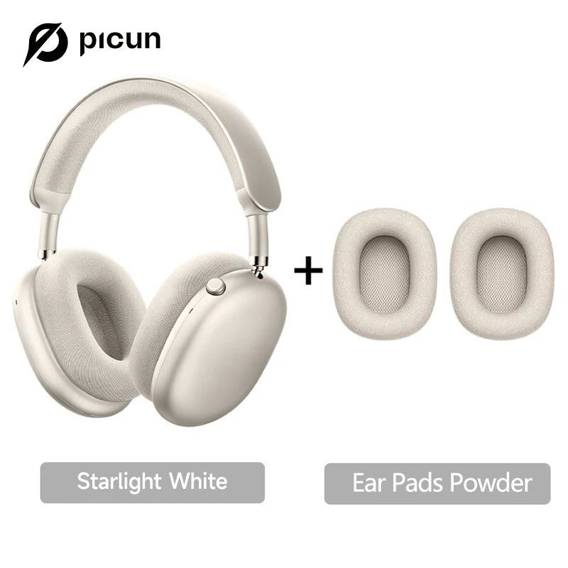 Picun F8MAX ANC Wireless Headphone 59dB Hybrid Active Noise Canceling Spatial Audio Earphone Bluetooth 6.0 Over Ear Headset 180H