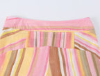TFMLN New Women Pant Sweet Striped Straight Colorful Multicolor Wide Leg Long Pants Casual Fashion Streetwear Ladies Outfit