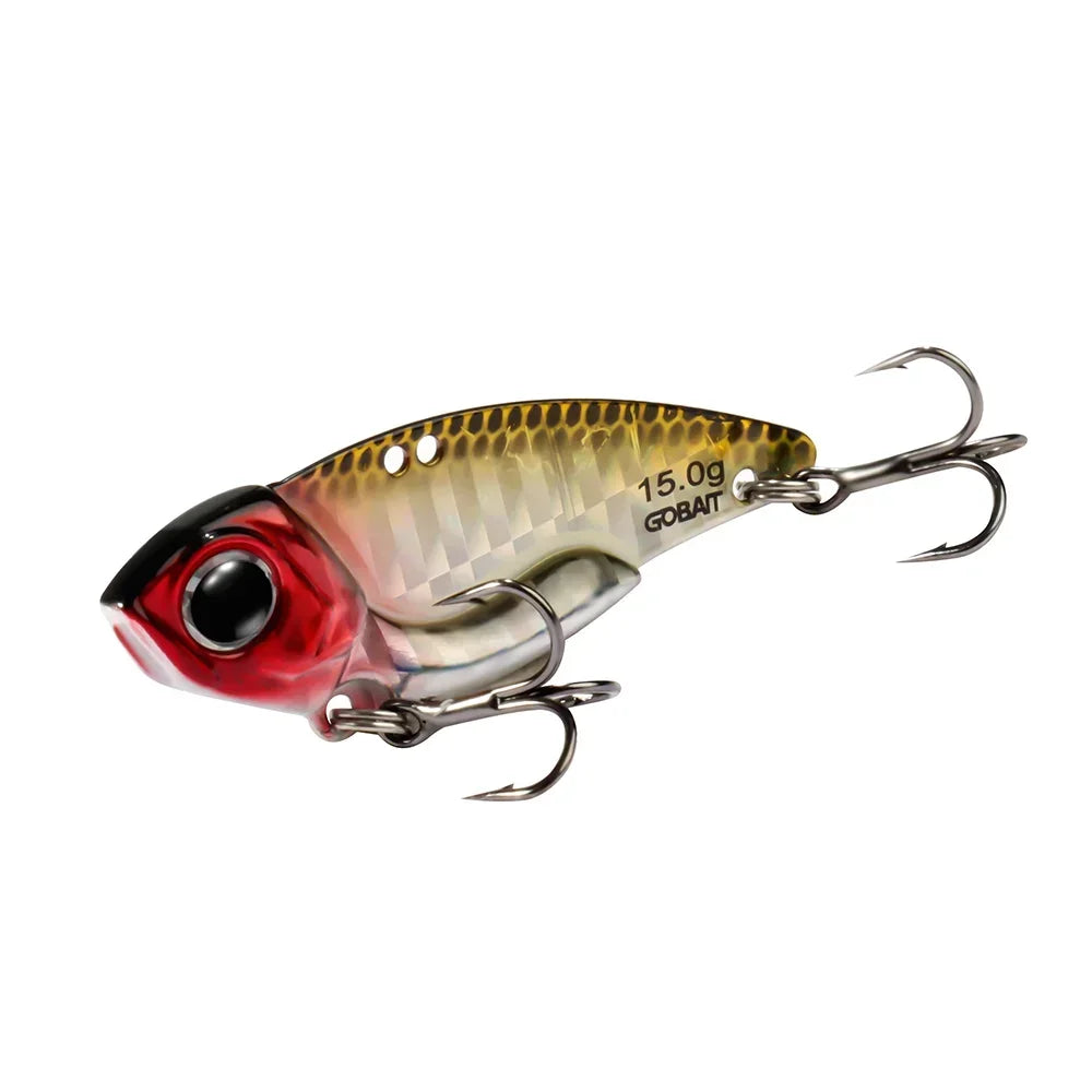 Metal Jig VIB Lure 7g 10g 15g Spoon Spinner Laser Painting Fishing Tackle Treble Hooks Swimbait Pesca Bait Spinnerbait VIBRATION