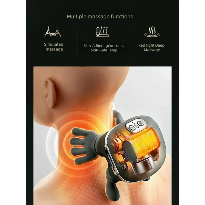 Electric Shiatsu Neck Shoulder Back Massager Finger Pressure Deep Kneading Muscle Relaxation for Stress Relief Secondary image