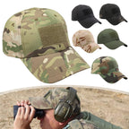 Tactical Camo Baseball Cap Adjustable Military Hat Special Forces Style Baseball Cap Outdoor Sun Protection Camouflage Hat