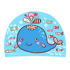 Kids Swim Cap Cartoon Pattern High Elastic Ear Protection Breathable for Pool Swimming Boys Girls Comfort Fit