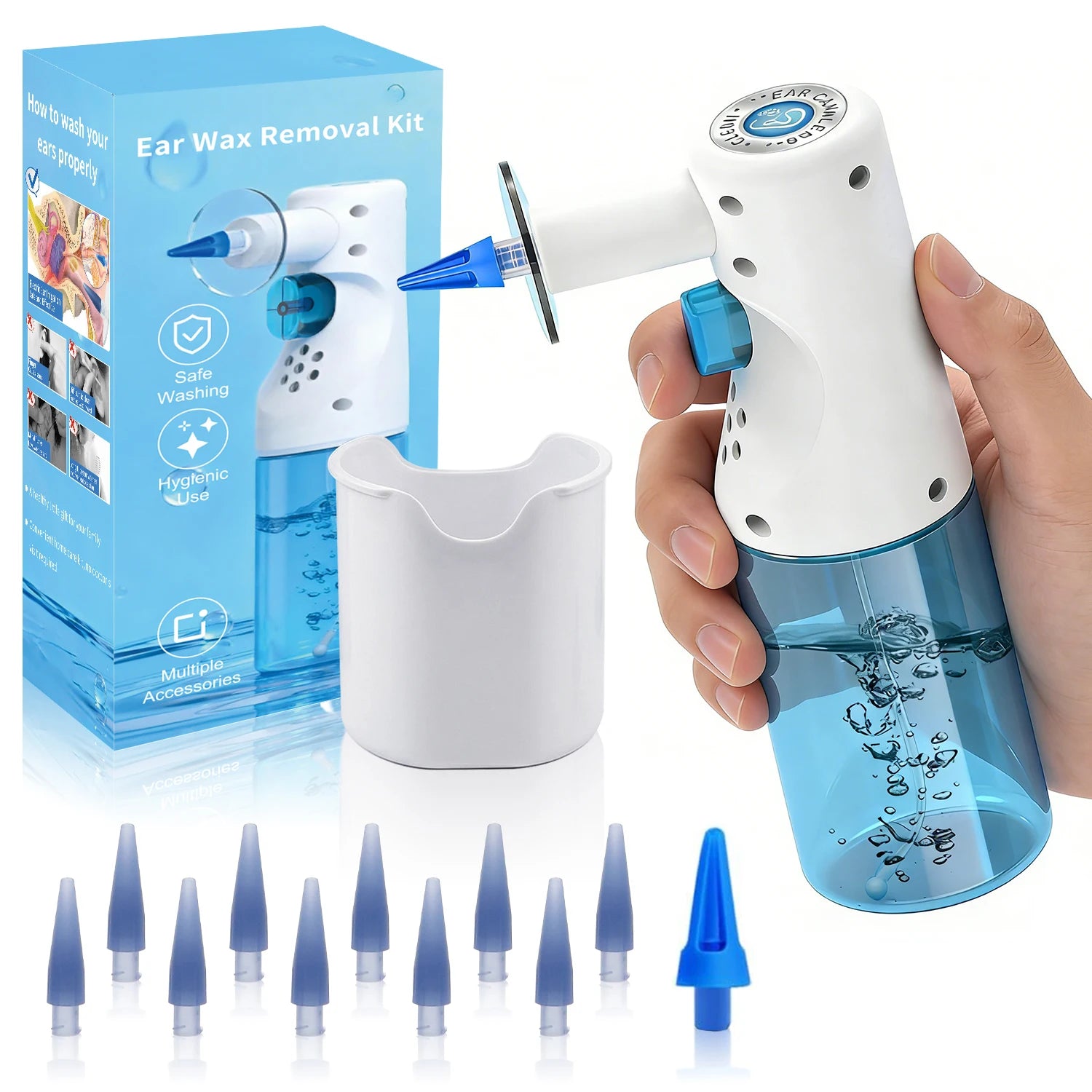 Portable Ear Wax Removal Tools Ear Irrigation Cleaner Home Ear Care Washing Cleaning Tool Ürün ana görseli