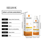 EELHOE Sun Protection Face Spray, Hydrating Moisturizer with UV Filter Lightweight Daily SPF60 Mist for Sensitive Skin Oil-Free