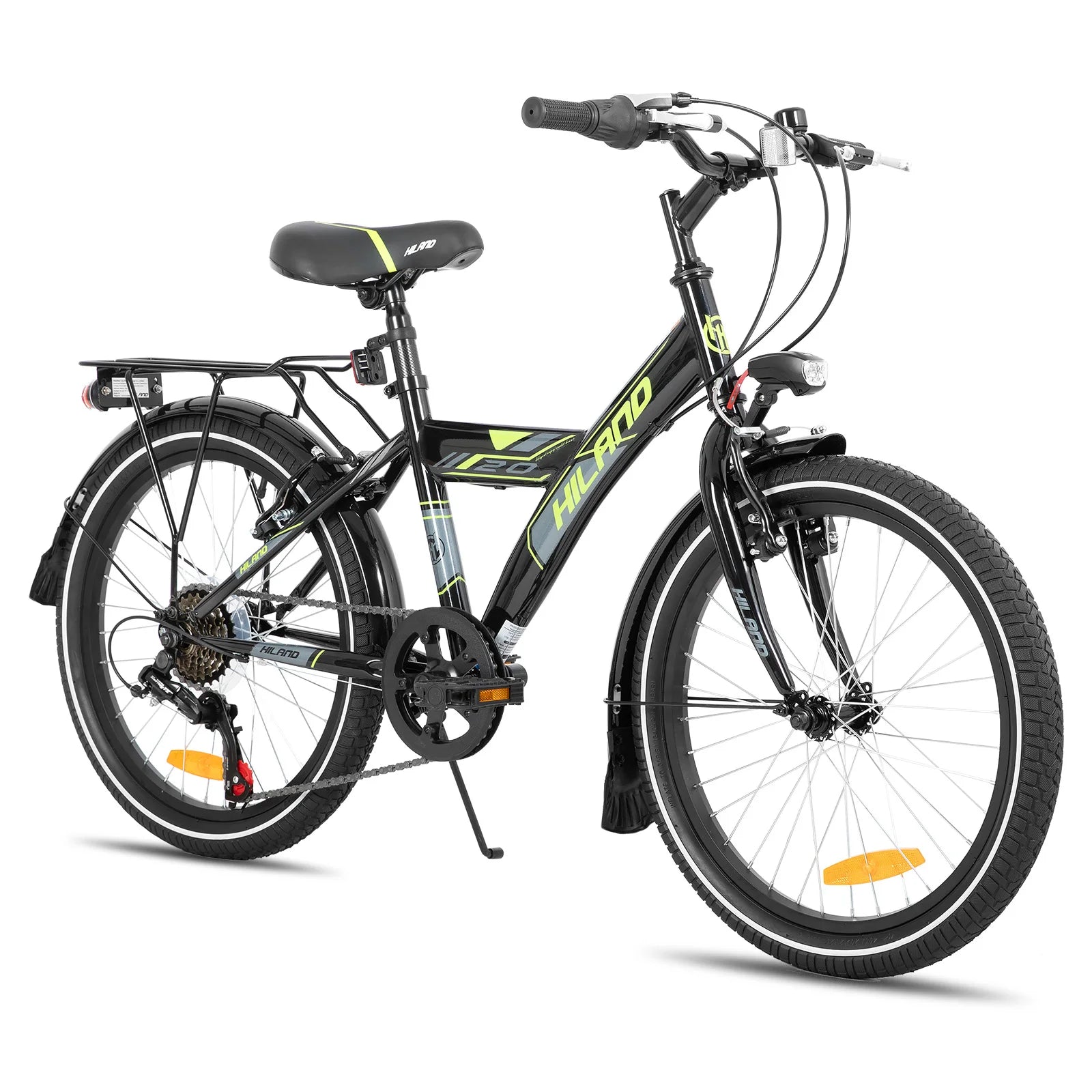 Hiland 20/24 Inch Children's Mountain Bike for Children Boys Girls from 6-10 Years with Shimano 6 Speed Gears Ürün ana görseli