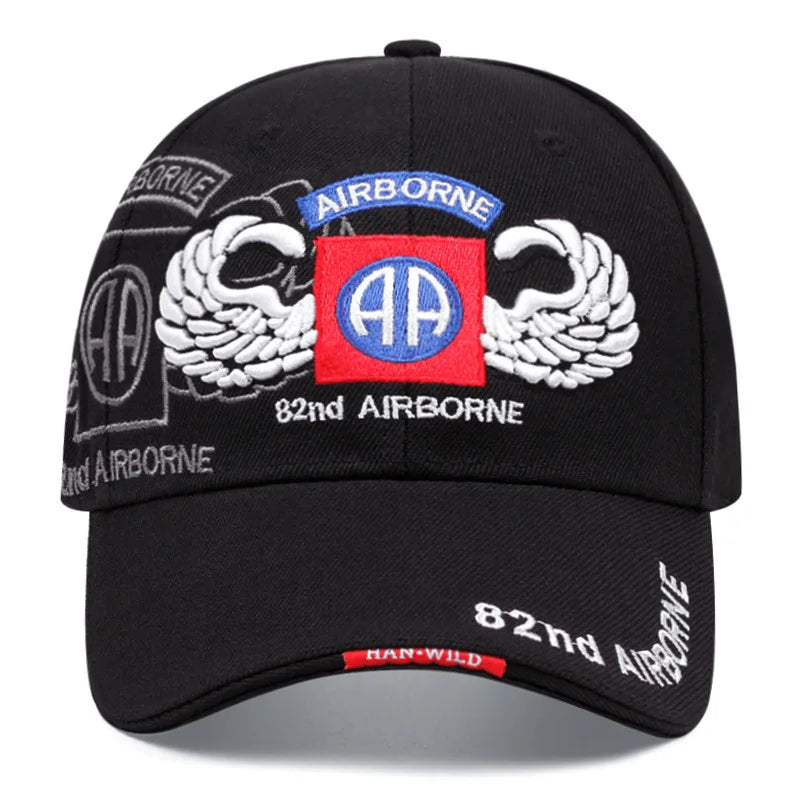 New Men's Tactical Hat Outdoor Fishing and Mountaineering  Baseball Cap 82nd Airborne