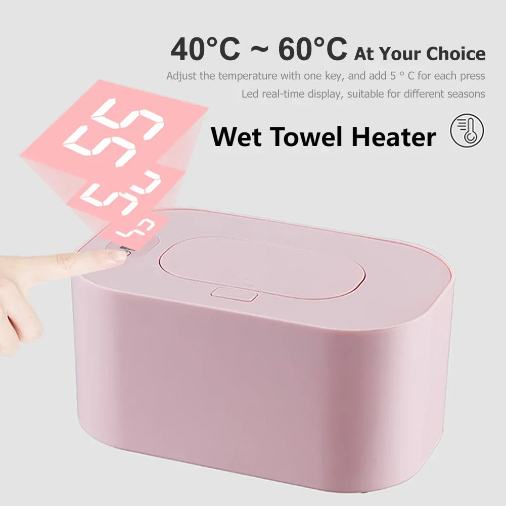 Portable Baby Wipes Heater Thermal USB Charging Warm Wet Towel Dispenser Napkin Heating Box Home Accessories