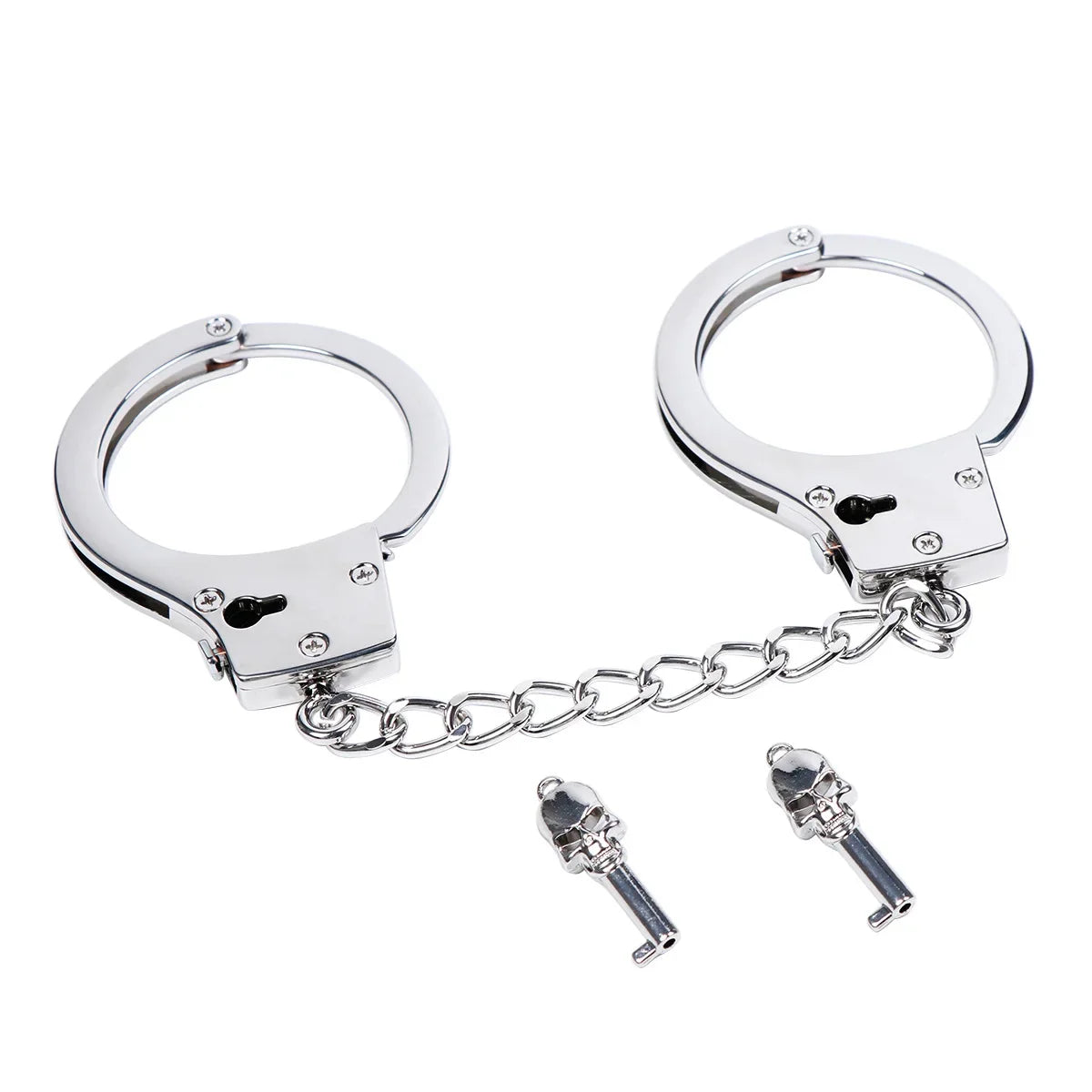 DUTRIEUX Stainless Steel Handcuffs Adjustable Fetish Restraints BDSM Bondage Alloy Lock Hand Ankle Cuffs Set Sex Toys For Couple Main image