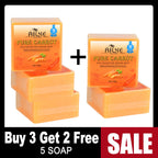 AILKE Pure Carrot Anti-Oxidation Serum Soap, Whitening, Clean Stains, Skin Brightening Soap Bar, With Vitamin C, For Body, Face