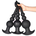 3-10cm Huge Anal Plug with Tail Sex Toys for Adult Games Couples DIY Cosplay Big Butt Plug Silicone Soft Long Anal Beads Women