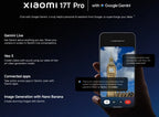 Xiaomi HyperOS Mobile Phone 6.83 "AMOLED Display Leica 5X Telephoto Lens 7000mAh (type) Silicon-carbon Battery Global Version Xiaomi 17T Pro Cellphone