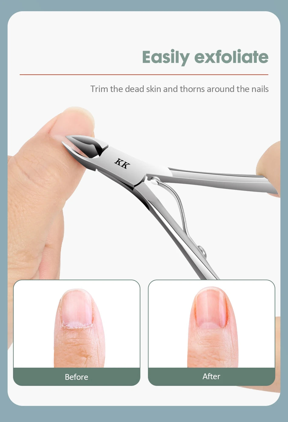 KK 11 in 1 Manicure Tools Professional Nail Clippers Set Stainless Steel Nail Cutter Pliers Scissors Kit Foot Care Hand Care