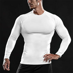 Plain Spring Mens Training Sport T-shirts Quick Dry Tight Long Sleeve Compression Shirt Sportswear Gym Clothing Fitness Shirts