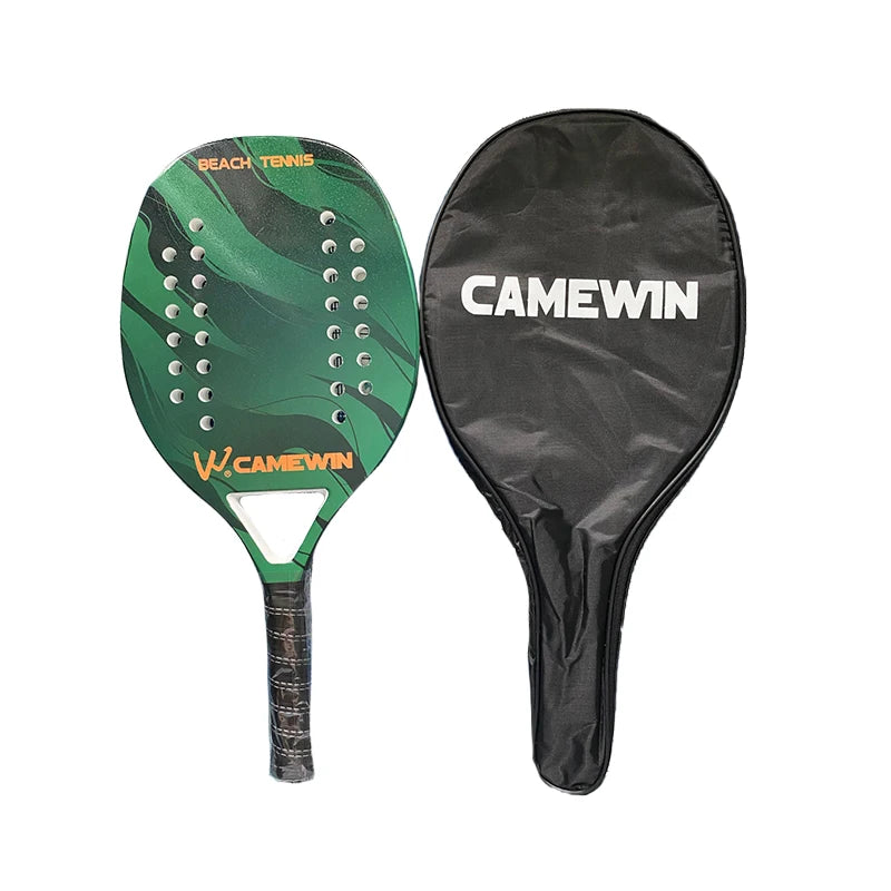 Newest High Quality Beach Tennis Racket Carbon Fiber Beach Tennis Racket Soft EVA Surface Tennis Racquet with Bag Lightweight