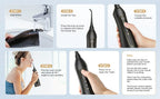 Fairywill Water Flossers Oral Irrigator & Electric Toothbrush Rechargeable Portable for Teeth Waterproof Teeth Cleaner