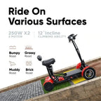 Four Wheel Electric Skateboard Portable Electric Scooters 10 Inch 36V Foldable Electric Scooter For Disabled Elderly
