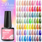 MTSSII 12pcs Gel Nail Polish Set Nude Pink Red Glitter Semi Permanent Soak Off  UV Gel Varnish Manicure Kit Nail Supplies DIY